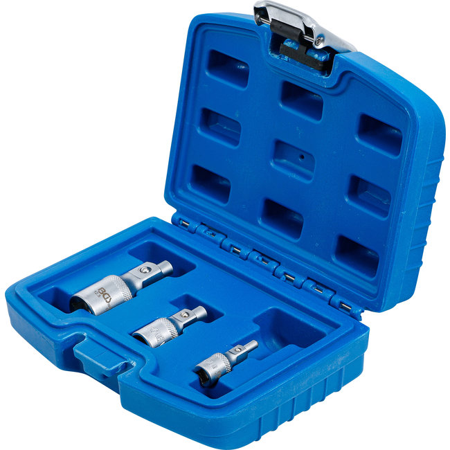 BGS Verlengstukset met magneethouder 1/4", 3/8", 1/2", 3 delig