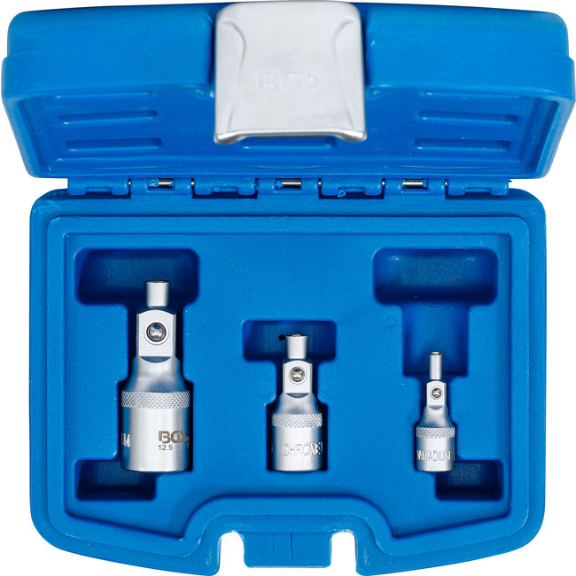 BGS Verlengstukset met magneethouder 1/4", 3/8", 1/2", 3 delig