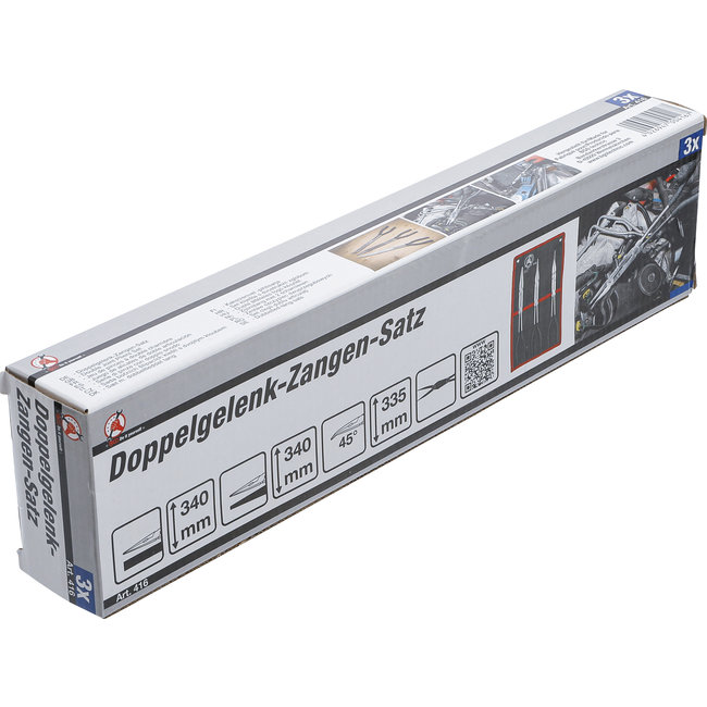 BGS Punttangset met 2 scharnieren 3 delig