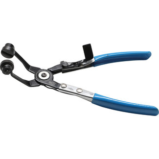 BGS technic Slangklemtang gebogen met ratelfunctie 220 mm