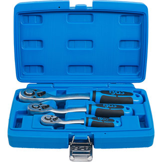 BGS technic Ratelsleutel-set fijnvertand 3 delig