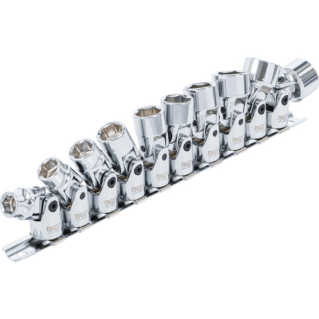 BGS Cardan doppenset zeskant 3/8" 10 - 19 mm, 10 delig