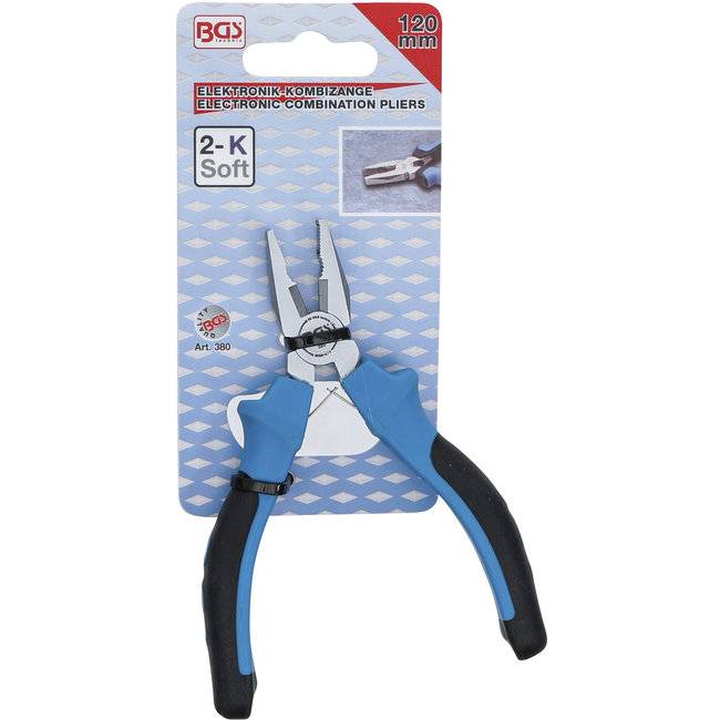BGS Elektronica combinatietang met veer 120 mm