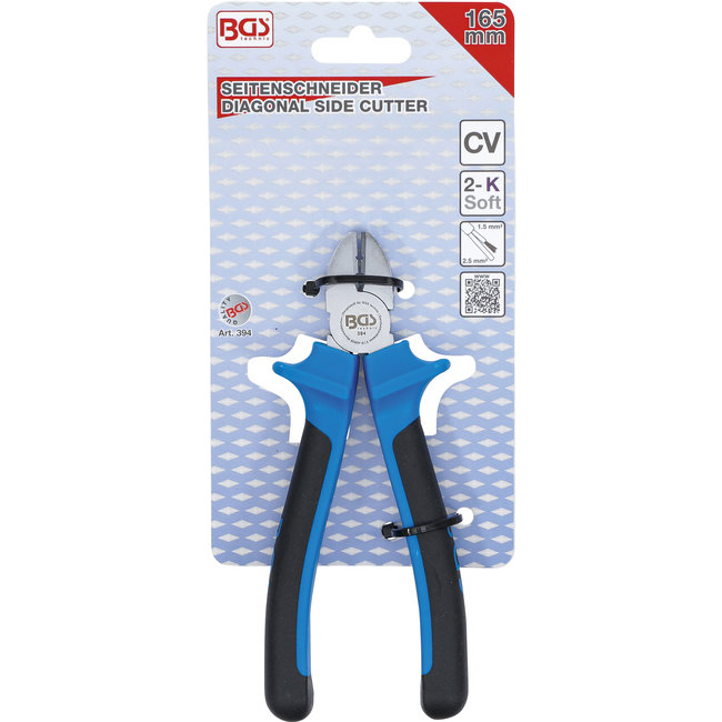 BGS Zijsnijtang stripfunctie 165 mm