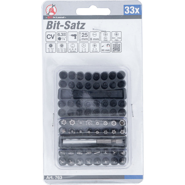 BGS Bitset kort met verschillende profielen, 33 delig