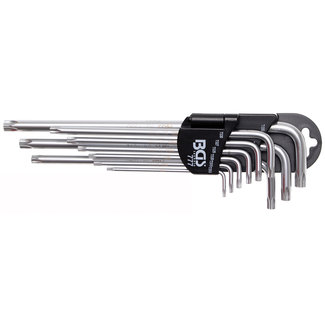 BGS technic Stiftsleutelset extra lang Torx TS10 - TS50, 9 delig