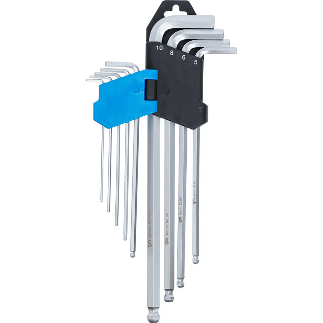 BGS Stiftsleutelset extra lang inbus met kogelkop 1,5 - 10 mm 9 delig