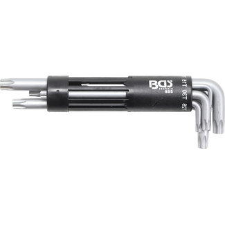 BGS technic Stiftsleutelset extra lang torx met boring T10 - T50 8 delig