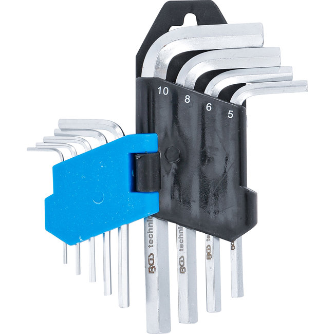BGS Stiftsleutelset kort inbus 1,5 - 10 mm 9 delig