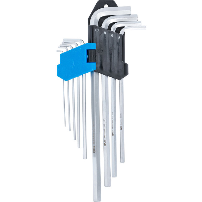 BGS Stiftsleutelset extra lang inbus 1,5 - 10 mm 9 delig