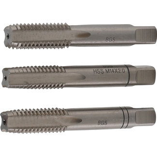 BGS technic Draadsnijtapset voor-, middel- en nasnijder M14 x 2,0 3 delig