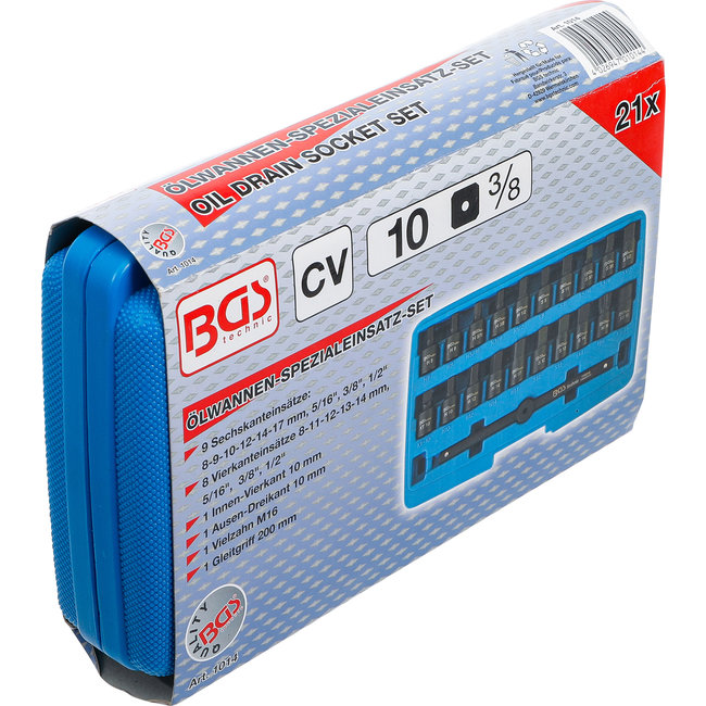 BGS Speciale cartersleutelset 3/8" 21 delig