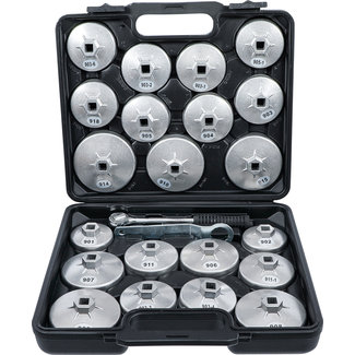 BGS Do it yourself Oliefiltersleutelset gietaluminium 1/2" 23 delig