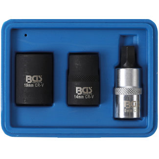 BGS technic Remklauw dopsleutelset 1/2" 3 delig