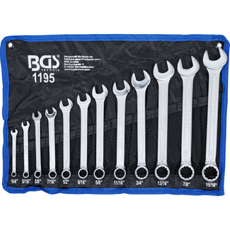 BGS technic Steekringsleutelset inches 1/4" - 15/16", 12 delig