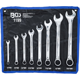 BGS technic Steekringsleutelset inches 1/8" - 9/16" Withworth 8 delig