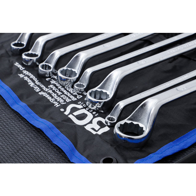 BGS Ringsleutelset verdiept 6 x 7 - 20 x 22 mm 8 delig