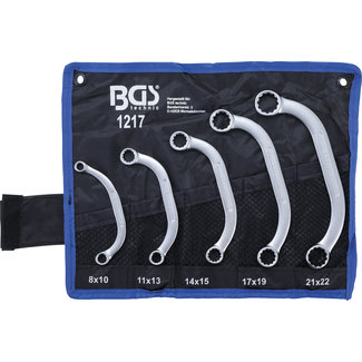 BGS technic Startersleutelset 8x10 - 21x22 mm 5 delig