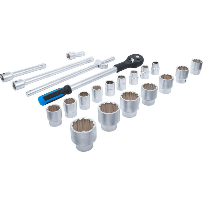 BGS Dopsleutelset twaalfkant 3/4" 21 delig