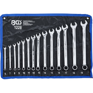 BGS technic Steekringsleutelset extra lang 6 - 19 mm 14 delig