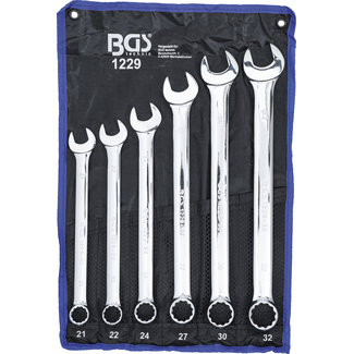 BGS technic Steekringsleutelset extra lang 21 - 32 mm 6 delig