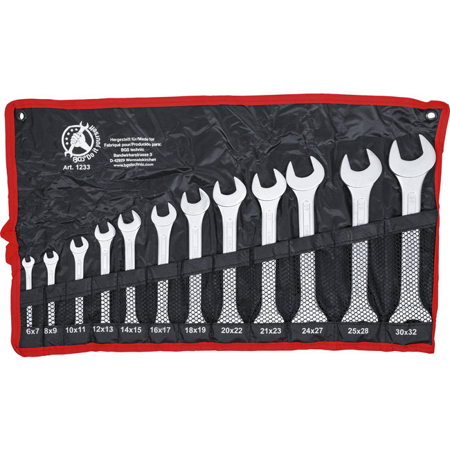 BGS Steeksleutelset 6 x 7 - 30 x 32 mm 12 delig