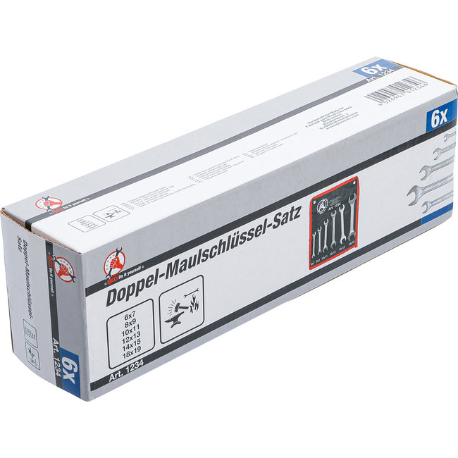 BGS Steeksleutelset 6 x 7 - 18 x 19 mm 6 delig