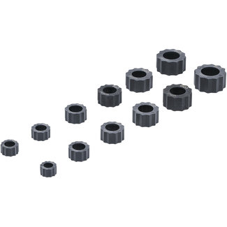 BGS technic Demontagekappen-set voor beschadigde bouten en moeren 12 delig