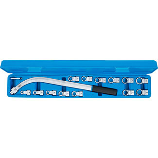 BGS Spanrolsleutelset twaalfkant 12 - 19 mm / E-profiel E10 - E18 15 delig