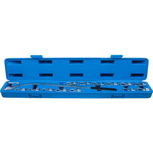 BGS Spanrolsleutelset twaalfkant 12 - 19 mm / E-profiel E10 - E18 15 delig