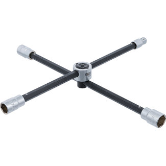 BGS technic Wiel-kruissleutel met scharnier voor personenauto’s 17 x 19 x 21 x 12,5 mm (1/2")