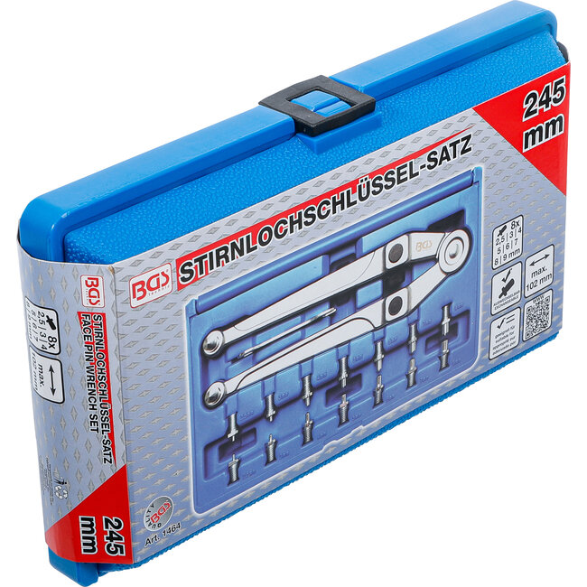BGS Pengatsleutelset verstelbaar Ø 2,5 - 9 mm