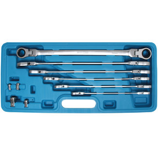 BGS technic Ratel knie ringsleutelset 8 - 19 mm 10 delig