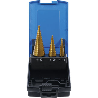 BGS technic Trappenboorset titanium gecoat Ø 4 - 30 mm 3 delig
