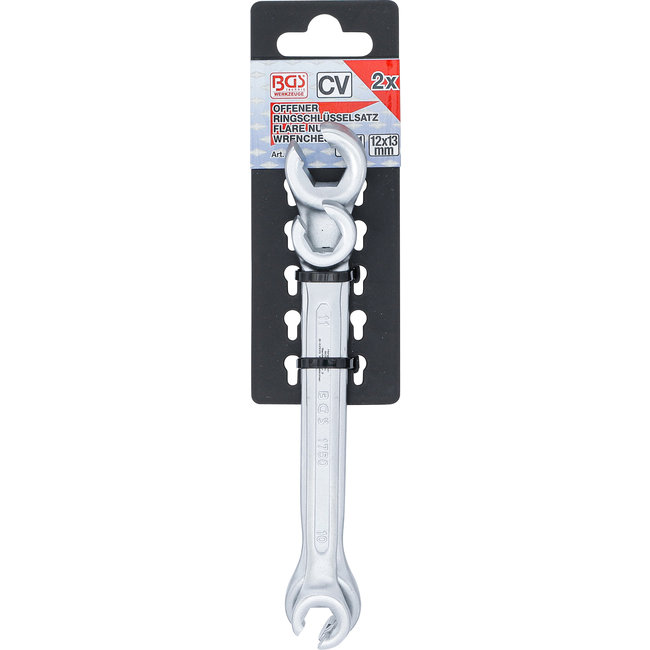 BGS Open ringsleutelset 10 x 11 / 12 x 13 mm 2 delig