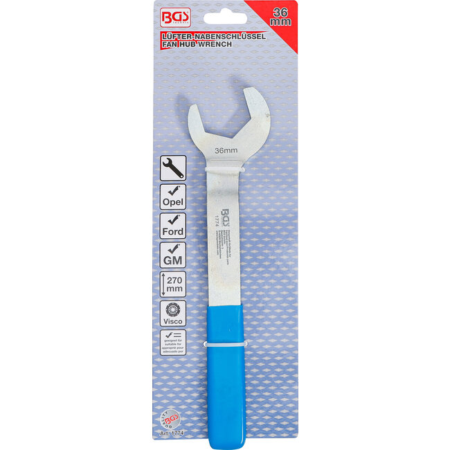 BGS Waterpompsleutel voor Ford, Opel, GM 36 mm