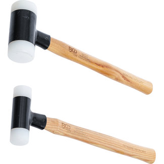 BGS technic Set uitdeukhamers Hickory-steel terugslagvrij Ø 30/45 mm 300/550 g 2 delig