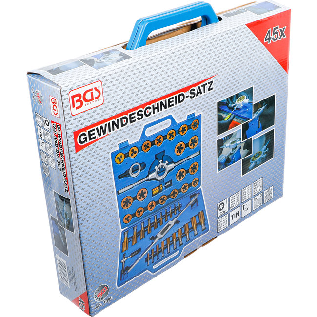 BGS Draadsnijtapset tincoating M6 - M24 45 delig