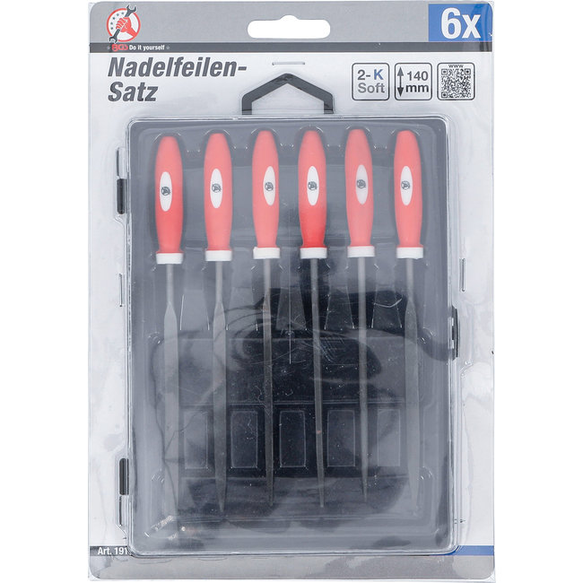 BGS Naaldvijlenset 140 mm 6 delig