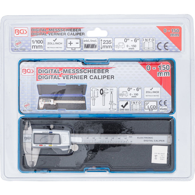 BGS Digitale schuifmaat 150 mm