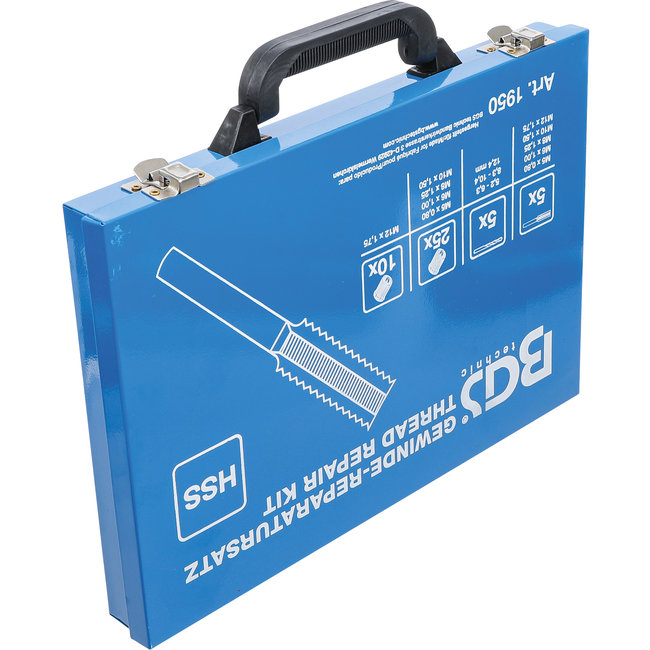 BGS Schroefdraad reparatieset M5 - M12 130 delig