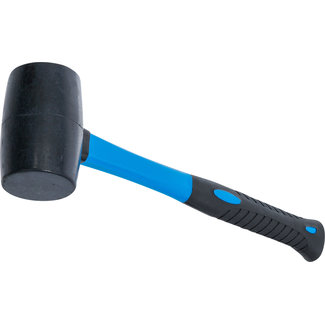 BGS technic Rubberhamer glasfibersteel zwarte kop Ø 50 mm 280 gram