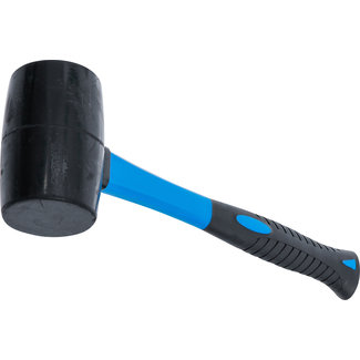 BGS technic Rubberhamer glasfibersteel zwarte kop Ø 60 mm 500 gram