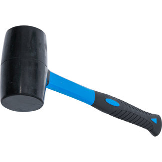 BGS technic Rubberhamer glasfibersteel zwarte kop Ø 70 mm 750 gram