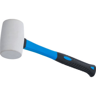 BGS technic Rubberhamer glasfibersteel witte kop Ø 48 mm 250 gram