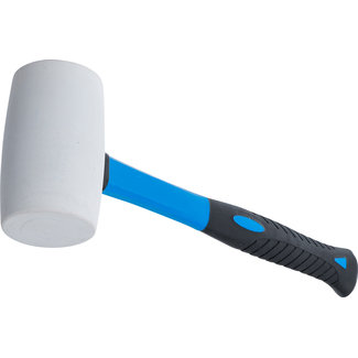 BGS technic Rubberhamer glasfibersteell witte kop Ø 64 mm 750 gram