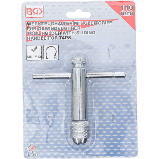 BGS Tapkruk met ratel (M5 - M12), 110 mm
