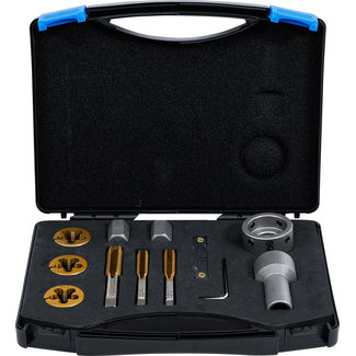 BGS technic Draadsnijtap-/draadsnijplaatset voor wielmoeren en bouten 12 delig