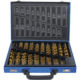 BGS technic Spiraalborenset HSS titanium gecoat 1 - 10 mm 170 delig
