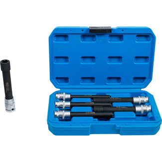 BGS technic Doppenset E-profiel, extra lang 1/2" E10 - E20, 6 delig